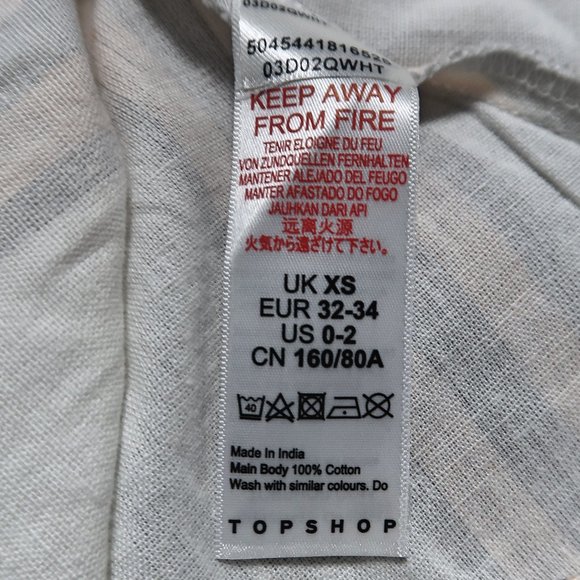 TOPSHOP Ring Detail Striped Cut Out Dress 0-2 - Picture 7 of 7